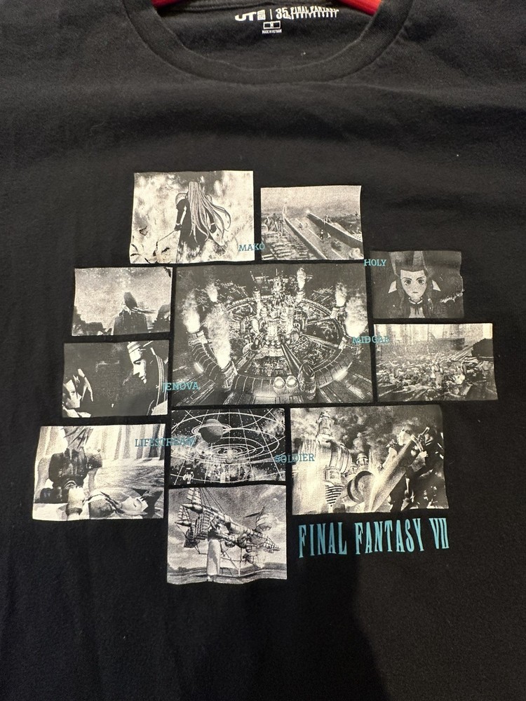 FINAL FANTASY VII SQUARE ENIX 35TH ANNIVERSARY UNIQLO T-SHIRT Size Medium 2022