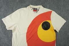 Urban Outfitters FILA Pierre Cardin T Shirt Mens Small Ivory Target Graphic