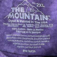 The Mountain 2003 David Penfound Wolf Spirit Tie Dye T-Shirt Purple 2XL Vintage