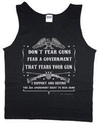 Mens Tank Top Graphic Tee 2nd Amendment Gun Rights Sleeveless Muscle Shirt