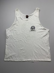Vintage Panama Jack Shirt Mens XL White Sleeveless Tank Graphic Tee USA Beach