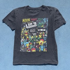 Black Medium T-Shirt House Party Tour, Pierce The Veil all Time Low A Date