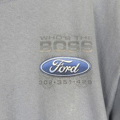 Ford Shirt Mens Large Blue Mustang Boss 302 351 429 Graphic Tee Licensed