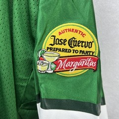 Vintage Jose Cuervo XL Shirt Jersey Green Football Promo Tequila Margarita