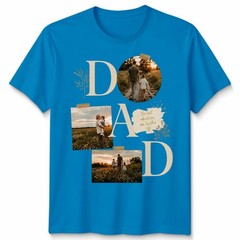 Personalised Mens T Shirt Custom Add Your Photo Text Front Back Print Tee