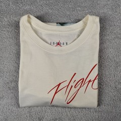 Nike Jordan Artist Series Jacob Rochester Flight World Tour T Shirt Mens L Cream