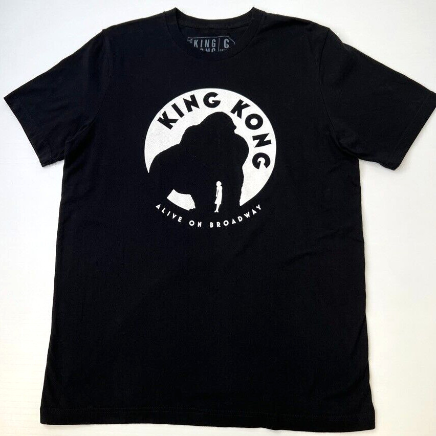 King Kong Shirt Men Large Spell Out Alive On Broadway Musical Work Party Core Ex