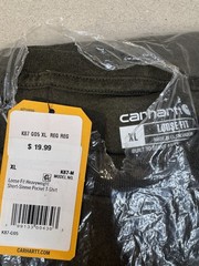 Carhartt K87-G05 Loose Fit Heavyweight Pocket Crew T-Shirt Green Men’s XL