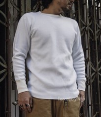 Non Stock Waffle Thermal Shirt 400g Heavyweight Fall Winter Long Sleeve Basic Sh
