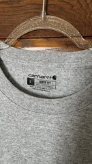 Carhartt Grey Long Sleeve Pocket Tee size L