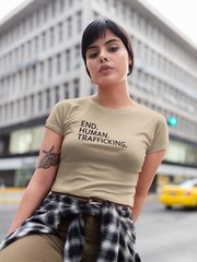 End Human Trafficking Shirt. Unisex T-shirt. Bella Canvas 