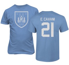 Uruguay Soccer #21 Edinson Cavani World Football Adult and Youth T-Shirt