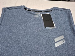Hurley Men’s Exist Breathe Performance Tank top Poly Gladiator Submarine Blue