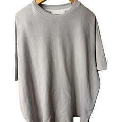 I Love Ugly oversized t-shirt with a textured herringbone pattern.
