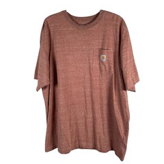 Carhartt Mens Loose Fit Pocket T Shirt XL Red Cotton Blend Stretch S/S *read