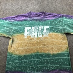 Vintage Soccer Shirt Mens XL Tie Dye Skeleton Finish line Mardi Gras 90s