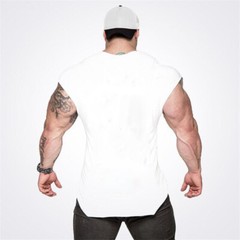 Men’s Gym Fashion Superman Tank Tops Solid Vests Workout Fitness Sports Clothes