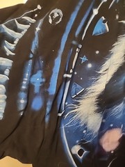 Vintage 2001 GILDAN Great Wolf Lodge Wolf All Over Print T-Shirt Size 3XL