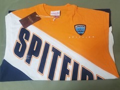 New Mitchell & Ness Mens London Spitfire Overwatch League Play By Play T-Shirt.