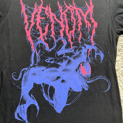 Marvel Venom Shirt Mens Small Lootwear Black Blue Purple Graphic Comic Villian