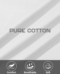 Mens Cotton Crewneck T-Shirt Short Sleeve Plain Tee Moisture Wicking Casual Tops