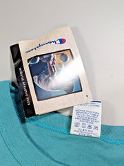 Vintage Champion T-Shirt XL USA Teal Blue 1990s NWT