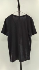 Quince Men 100% Pima Cotton Luxe Touch V-Neck Tee Black Sleeved Top M