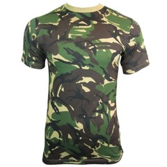 British DPM Camouflage T-Shirt – 100% Cotton Army Military Top All Sizes Camo