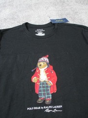 Polo Ralph Lauren Shirt Mens Medium Black Cotton Pullover New *