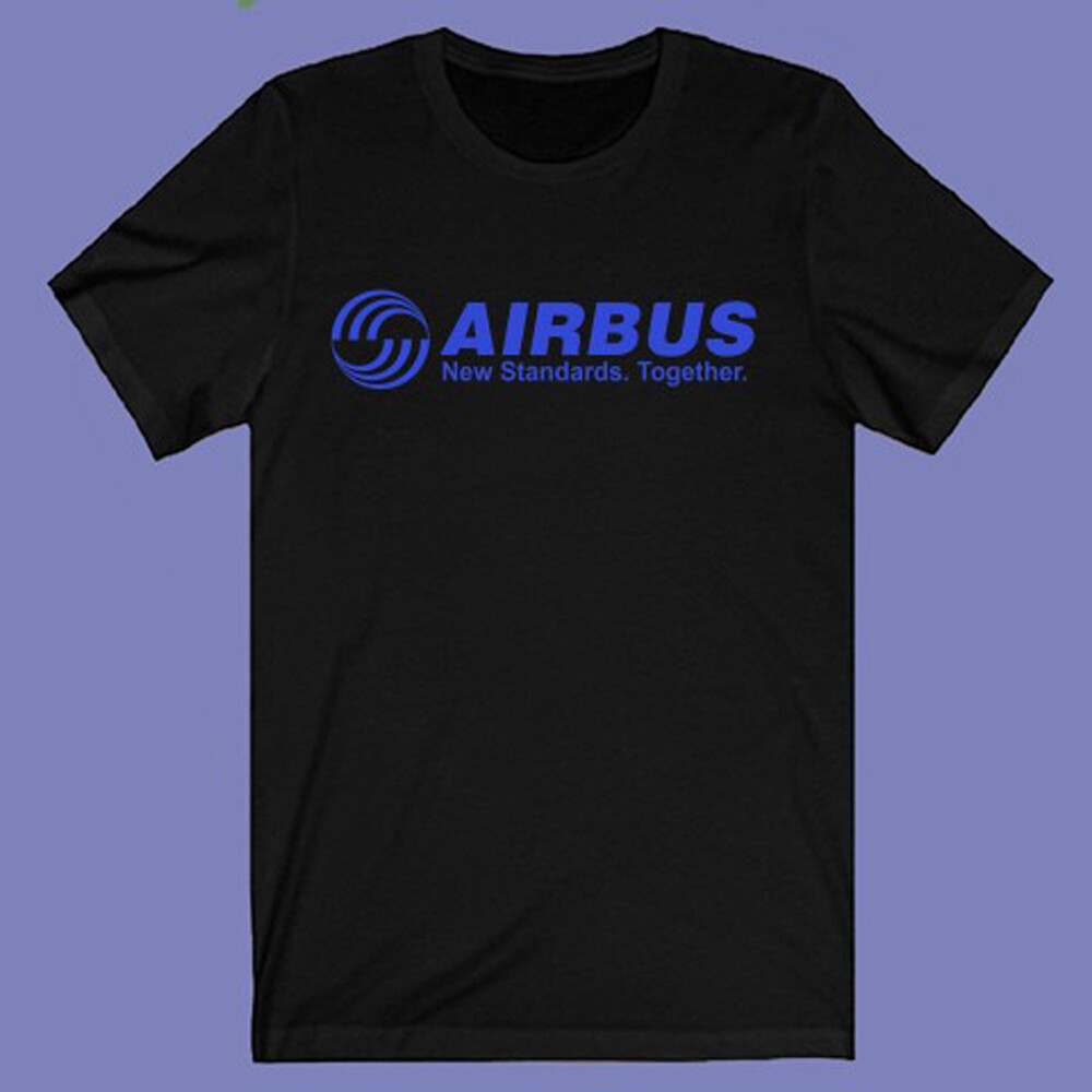 Airbus Aerospace Aviation Men’s Black T-shirt Size S-3XL