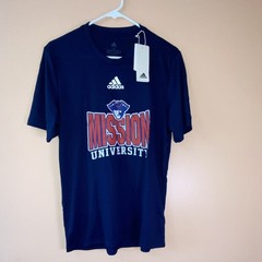 adidas Navy Blue Jersey Graphic Logo Short Sleeve Crew Neck Men’s T-Shirt Size S