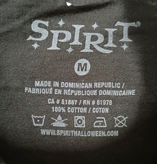 Crouchy Clown Spirit Halloween T- Shirt Sz M Chest 19 in Length 29.5 in NWOT.