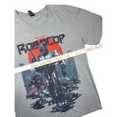Loot Crate RoboCop Shirt Mens Large L Gray Alex Murphy Sci-Fi Movie Graphic Tee