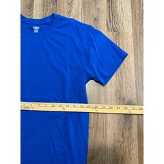 Athletic Works T-Shirt Mens Small Blue Adult Recycled Blend Short Sleeve