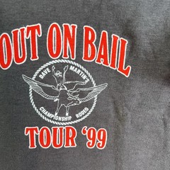Vintage Out On Bail Rodeo Tour 1999 T-Shirt Mens Size 2XL Gray Anvil Tag