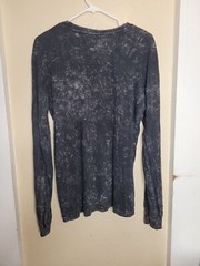 Playstation Long Sleeve Shirt Mens Large Heathered Gray Ripple junction Small