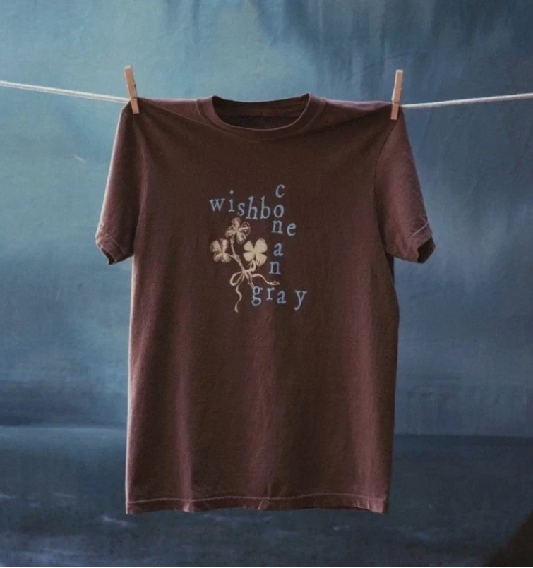 Conan Gray TOUR 2025 short sleeve dark chocolate color shirt