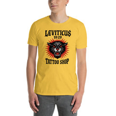 Leviticus Tattoo Shop, Biblical Ink Master, Historial Art, Printed T-Shirt