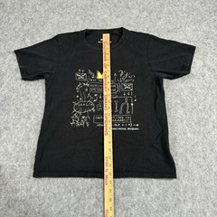 Gonzo Basquiat Jean Michel Black Short Sleeve Shirt Graphic Tee Uni Qlo Size Sm