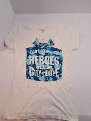 Bay Island Sportswear unisex M White T-Shirt Zion I & Grouch Heroes In The City