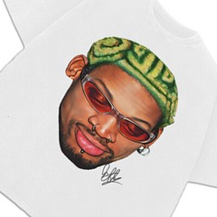 Dennis Rodman Zig Zag Green Hair Rodzilla Hollywood 90’s Vintage Design T-Shirt