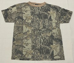 Vintage ACE SPORTSWEAR Shirt Mens L Sniper Camo Pocket Tee Hunting USA 90s