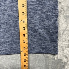Hollister Crewneck Shirt Mens Blue Marled Long Sleeve Logo Knit Top XS