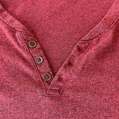 Alfani Men’s Split V-Neck Short Sleeve Red Shirt 3X