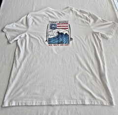 Tommy Bahama Red White & Surf Graphic T Shirt SIze XL