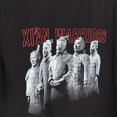 Xi’an Warriors T Shirt Tee Size XL Terracotta Army Qin Shi Huang China Black