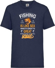 Fishing Is Like Sex Great Funny Humour Novelty T Shirt Various Colours And Sizes