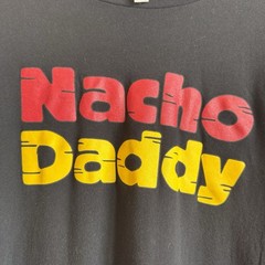 Next Level Apparel Men’s Nacho Daddy Funny Graphic Print T-Shirt Black XL