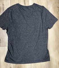 AllSaints Mens Tonic Crew Neck Ramskull T-Shirt Marled Black Size XL