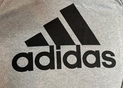 Men’s Adidas ClimaLite L/S Athletic T-Shirt Large L – Gray – Polyester